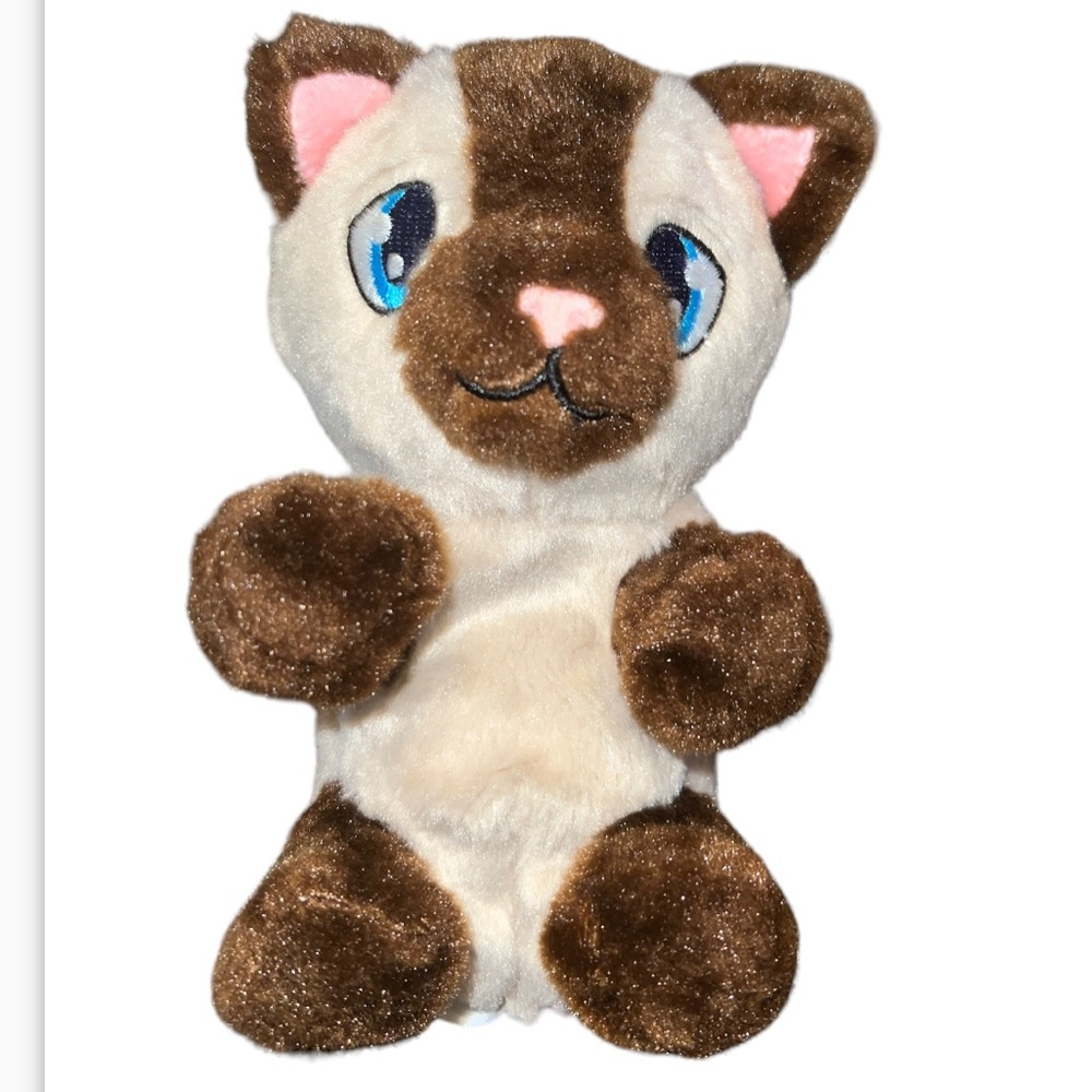 Club Petz IMC Toys Siamese Cat Tiny Tickles Plush Animated Giggles, Legs Move 6"